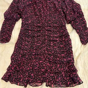 Floral Pink and Black ASTR dress